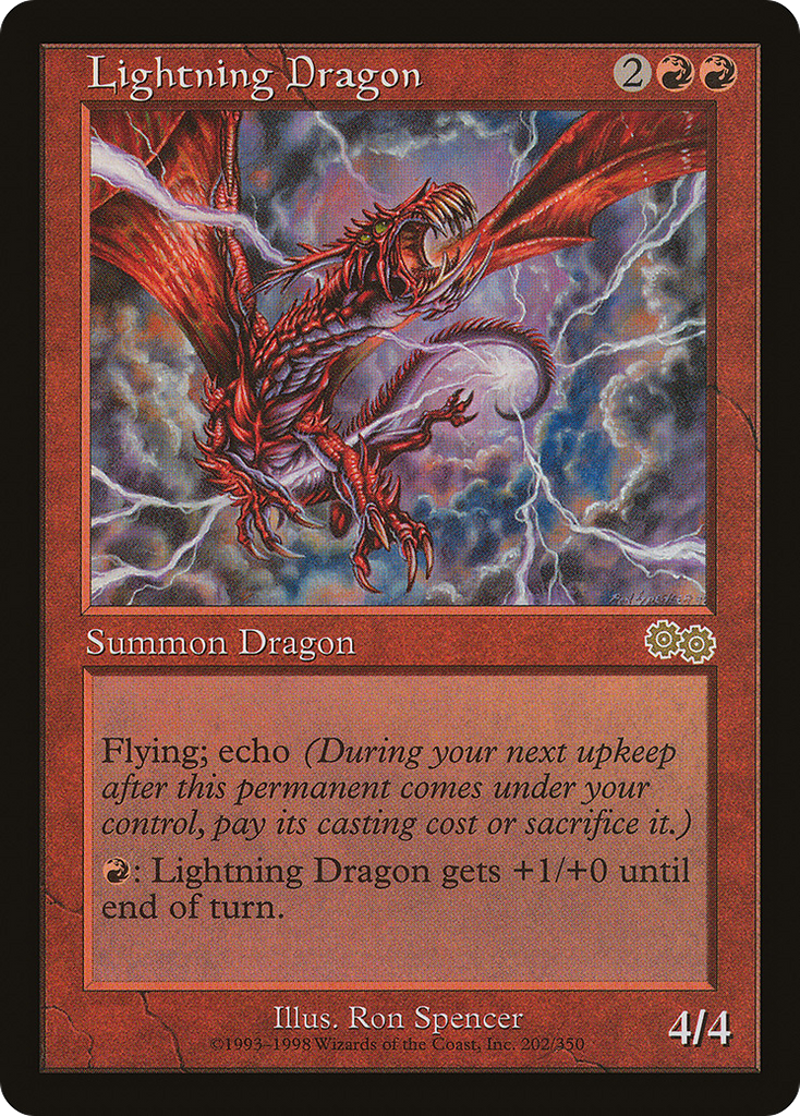 Magic: The Gathering - Lightning Dragon - Urza's Saga