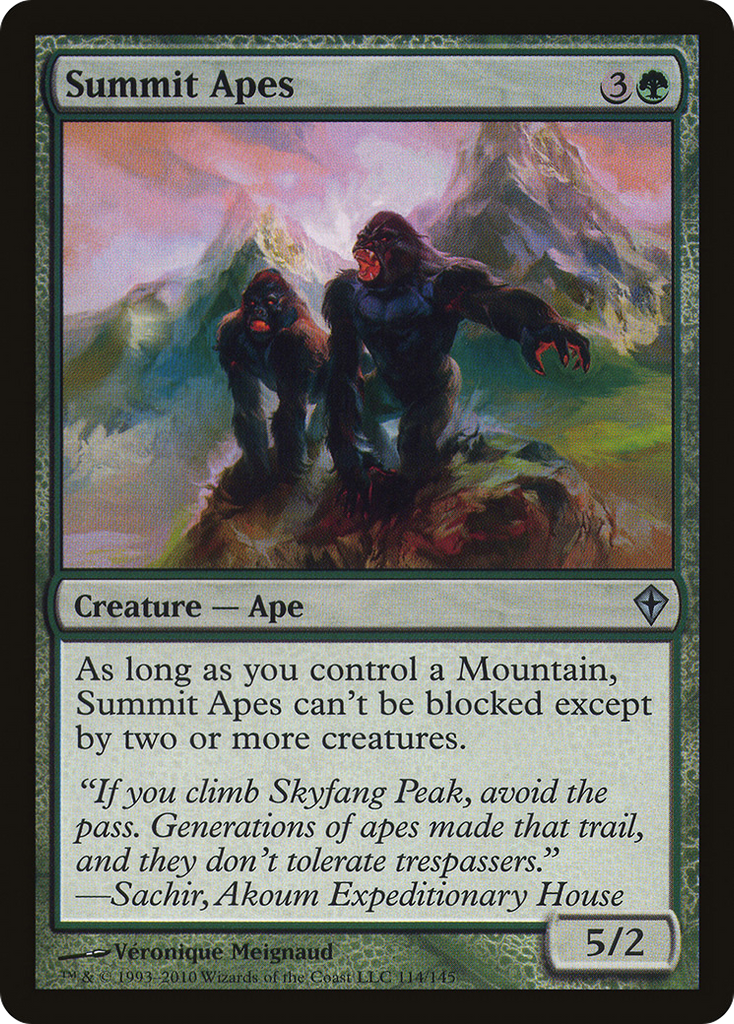 Magic: The Gathering - Summit Apes - Worldwake