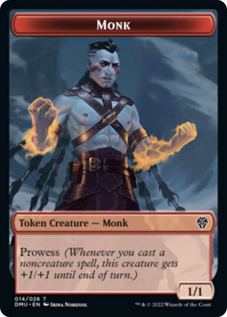 Magic: The Gathering - Monk Token - Dominaria United Tokens