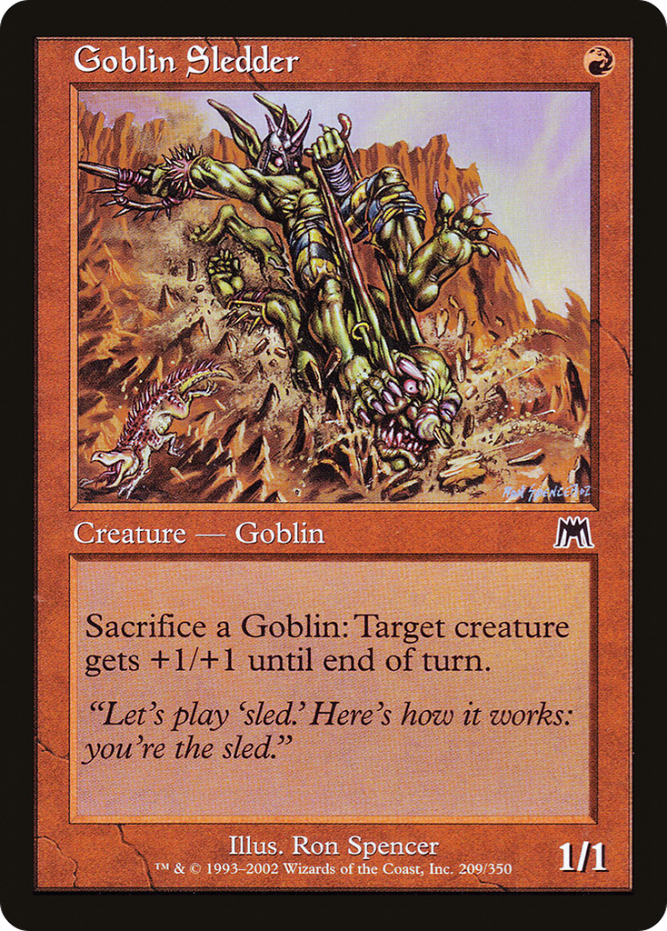 Magic: The Gathering - Goblin Sledder - Onslaught