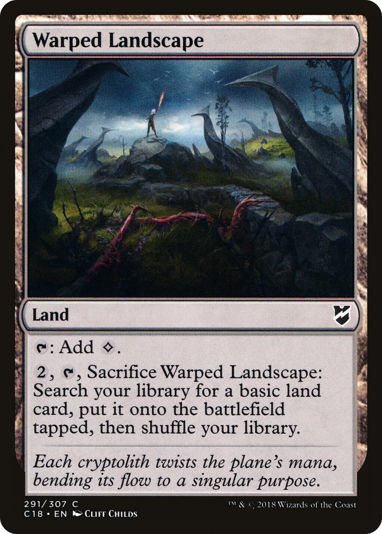 Magic: The Gathering - Warped Landscape - Commander 2018