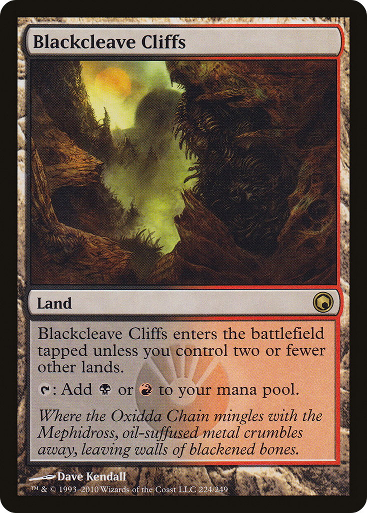Magic: The Gathering - Blackcleave Cliffs - Scars of Mirrodin