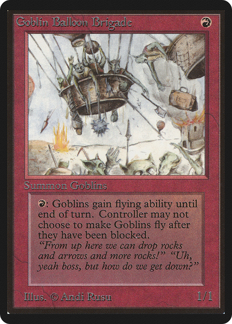 Magic: The Gathering - Goblin Balloon Brigade - Limited Edition Beta