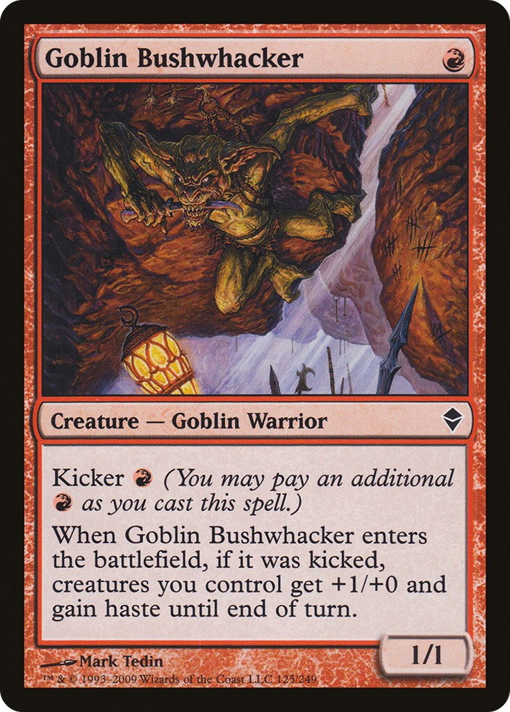 Magic: The Gathering - Goblin Bushwhacker - Zendikar