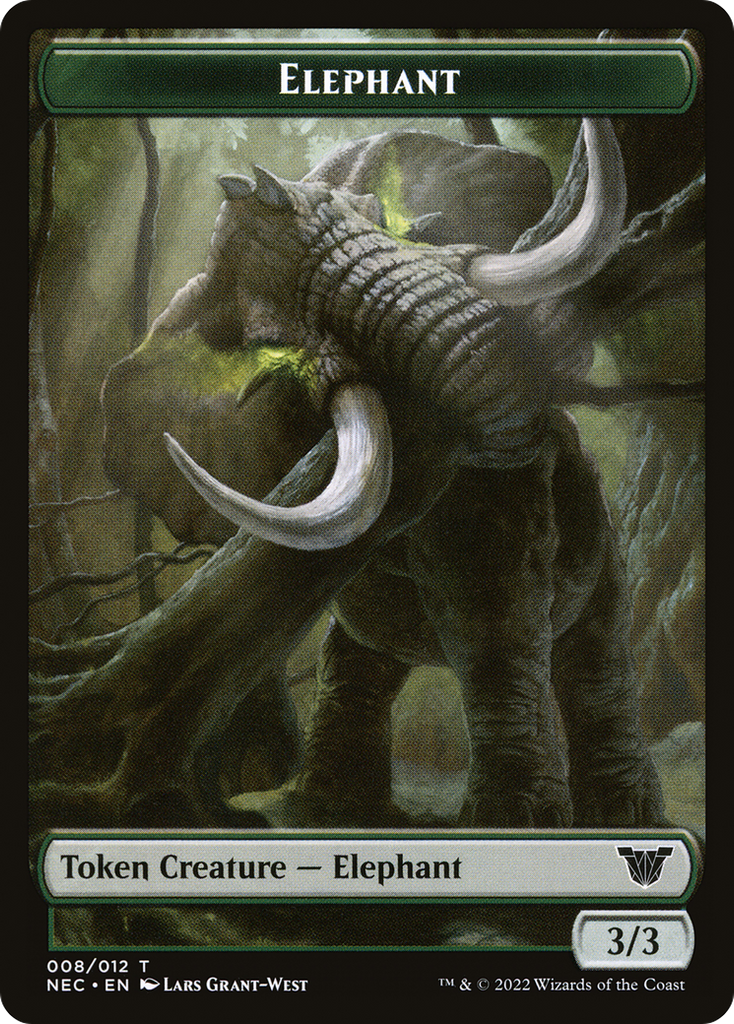 Magic: The Gathering - Elephant Token - Neon Dynasty Commander Tokens