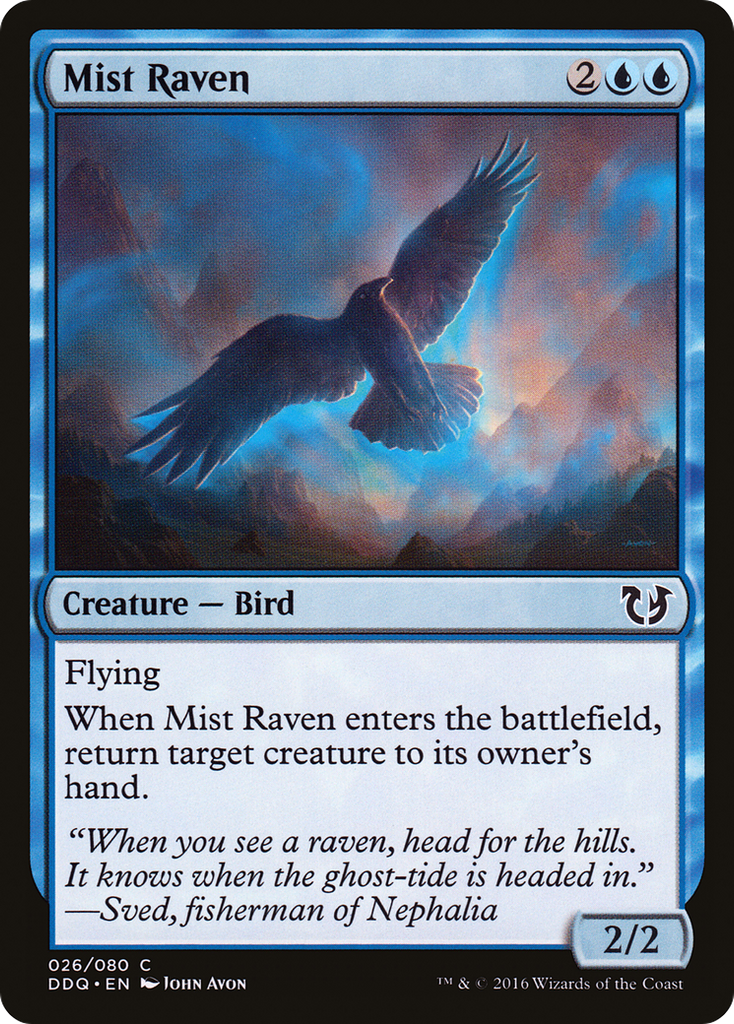 Magic: The Gathering - Mist Raven - Duel Decks: Blessed vs. Cursed