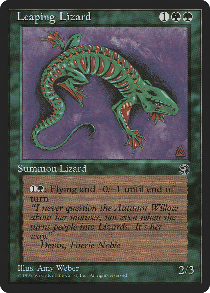 Magic: The Gathering - Leaping Lizard - Homelands