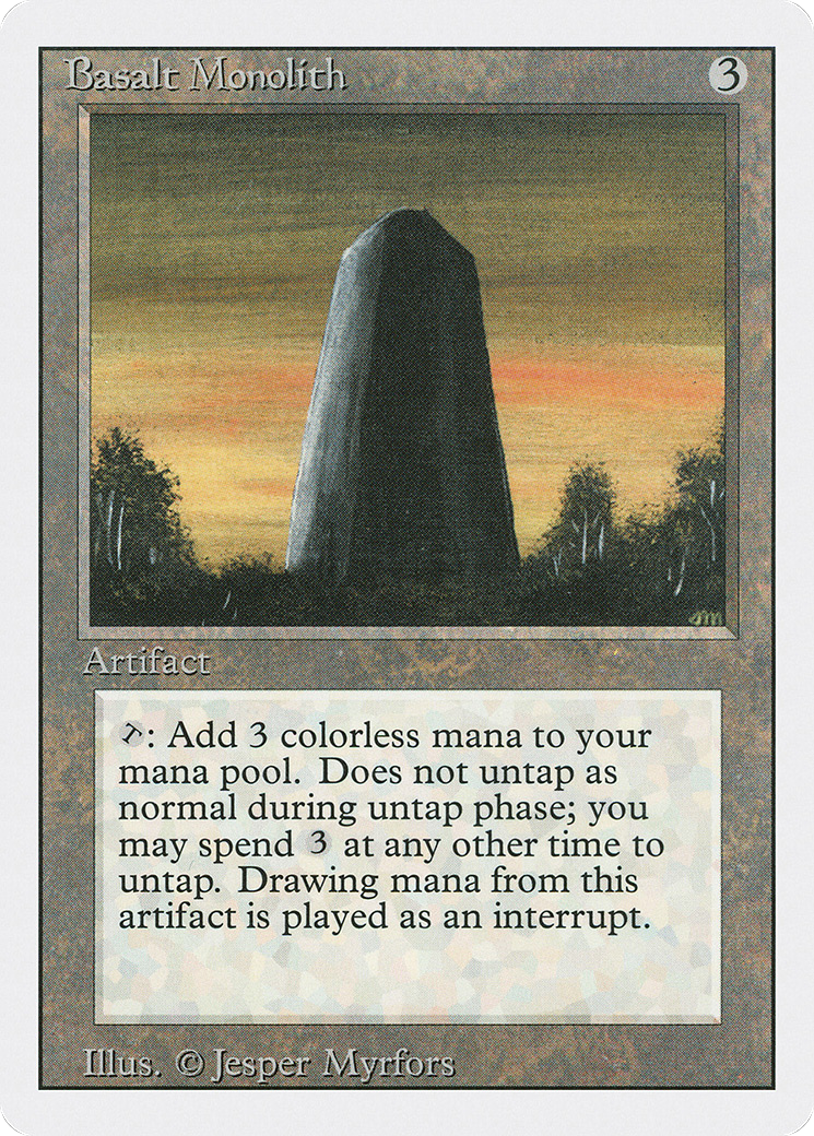 Magic: The Gathering - Basalt Monolith - Revised Edition