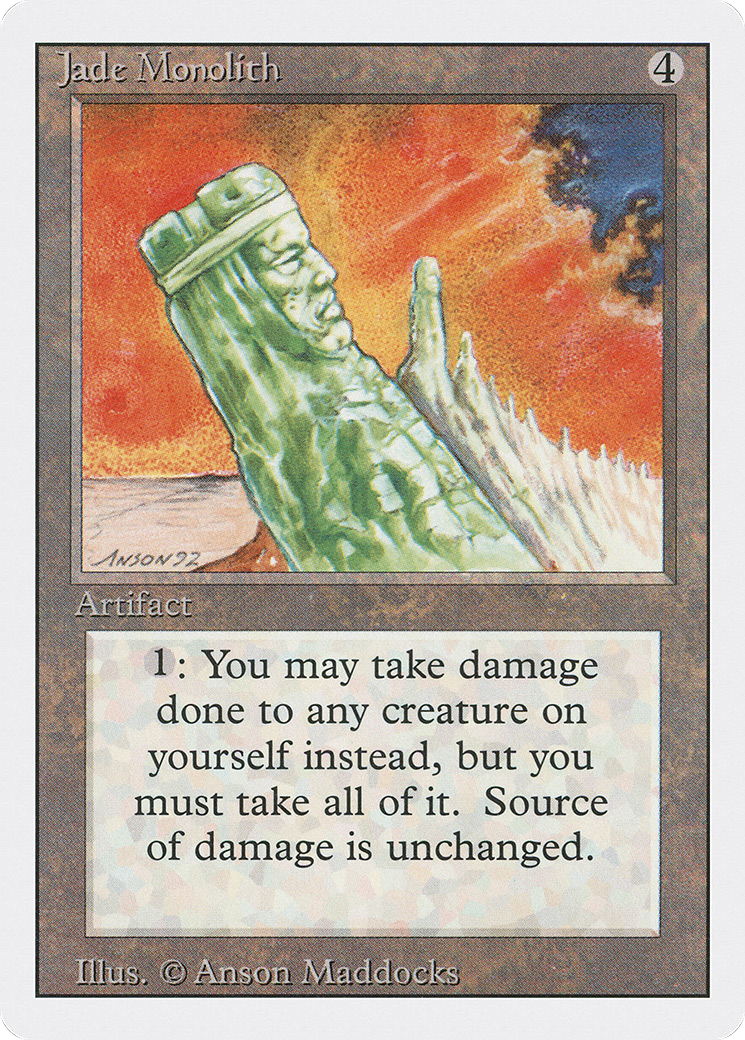 Magic: The Gathering - Jade Monolith - Revised Edition