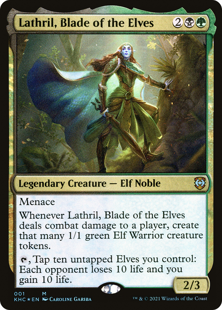 Magic: The Gathering - Lathril, Blade of the Elves Foil - Kaldheim Commander