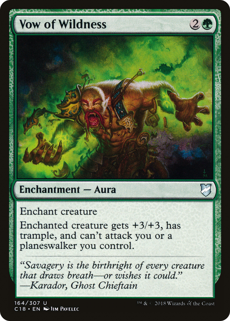 Magic: The Gathering - Vow of Wildness - Commander 2018