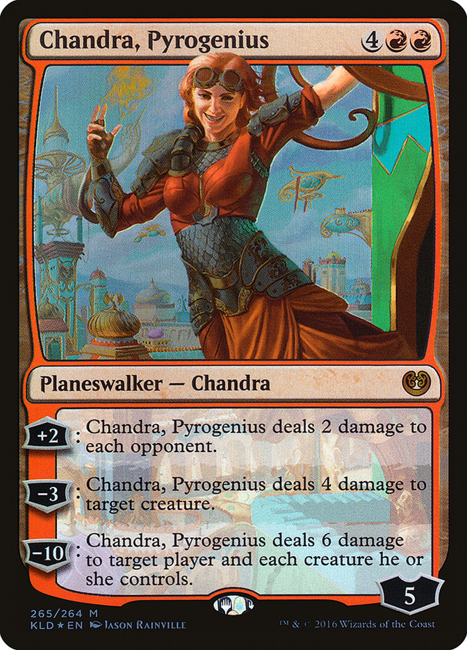 Magic the Gathering - Chandra, Pyrogenius Foil - Kaladesh