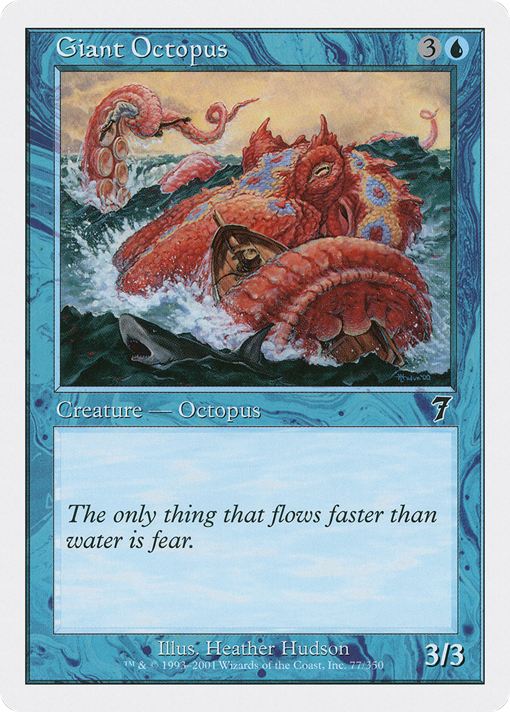 Magic: The Gathering - Giant Octopus - Seventh Edition