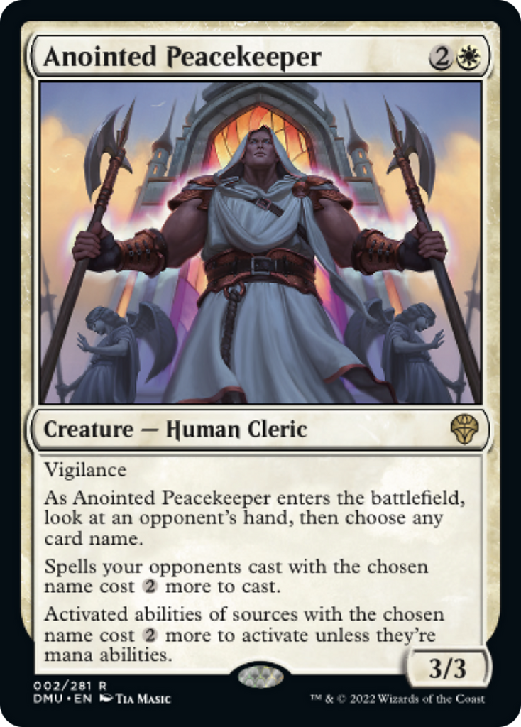 Magic: The Gathering - Anointed Peacekeeper - Dominaria United