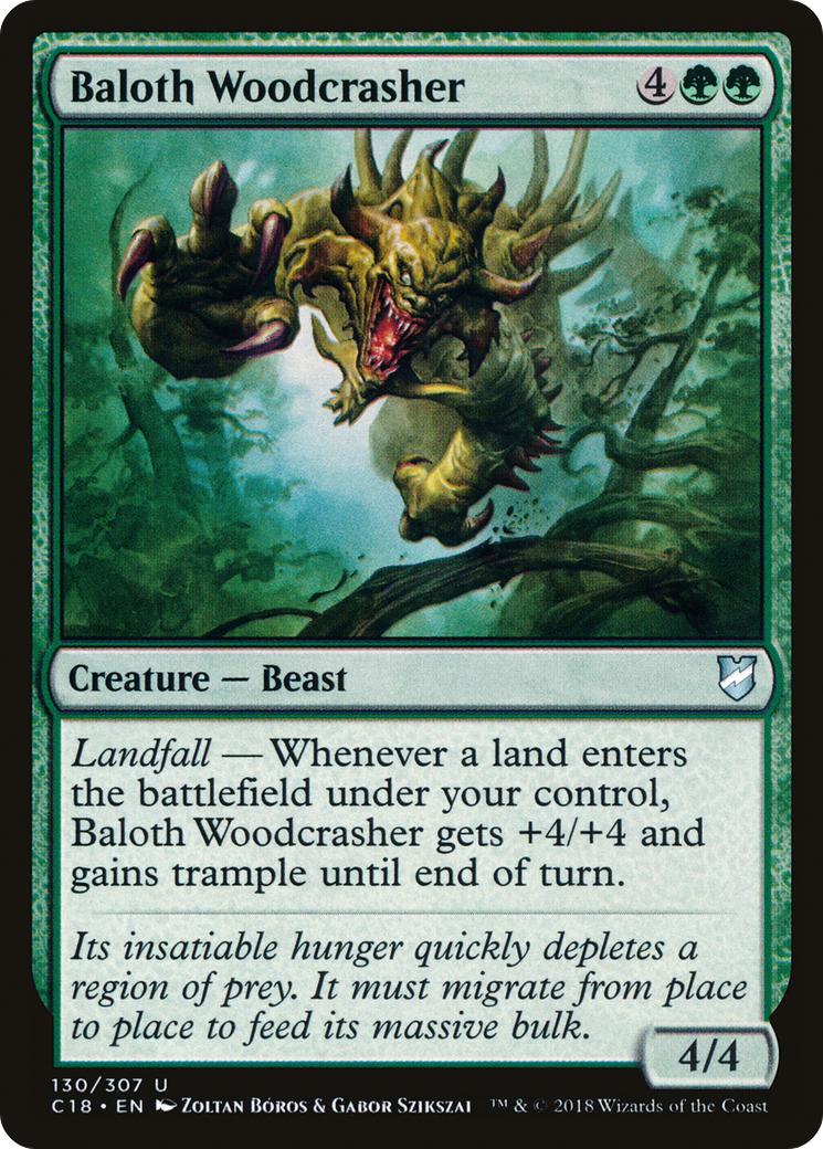 Magic: The Gathering - Baloth Woodcrasher - Commander 2018