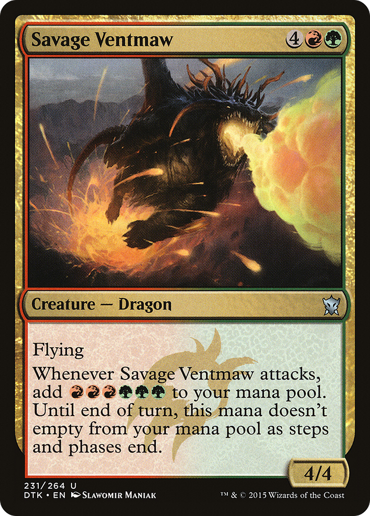 Magic: The Gathering - Savage Ventmaw - Dragons of Tarkir