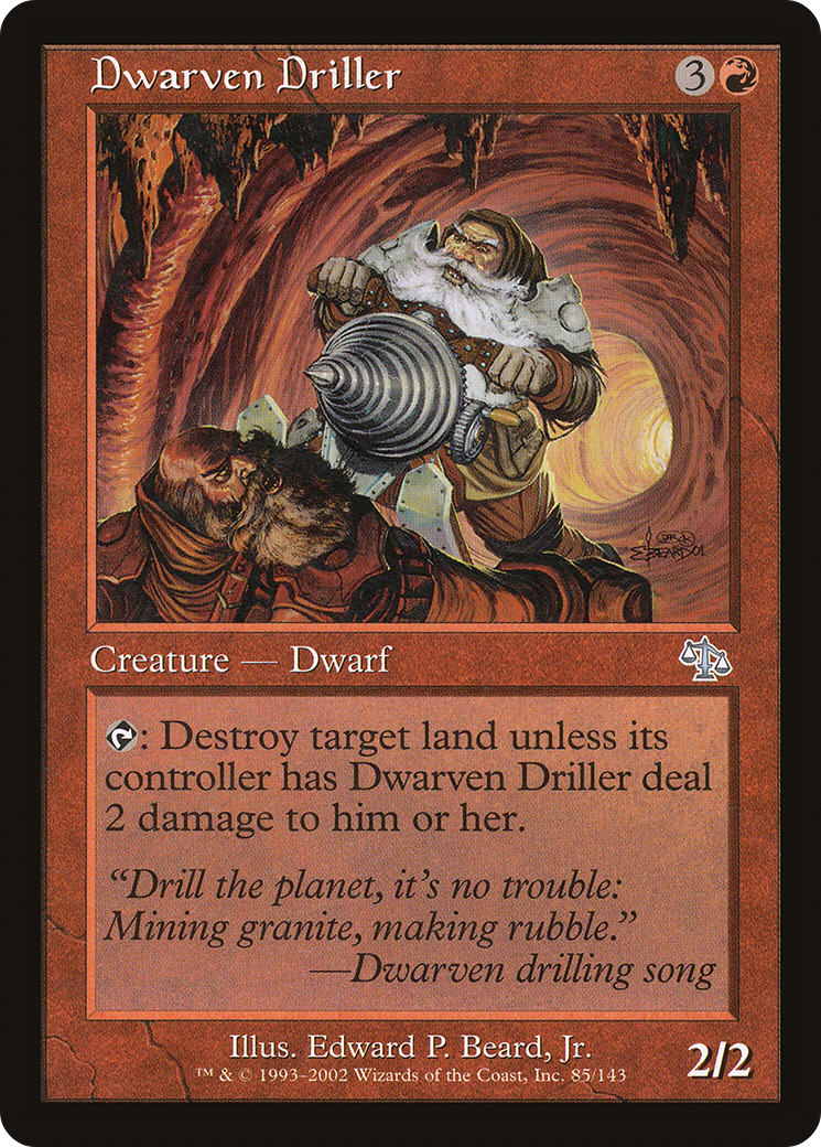 Magic: The Gathering - Dwarven Driller - Judgment