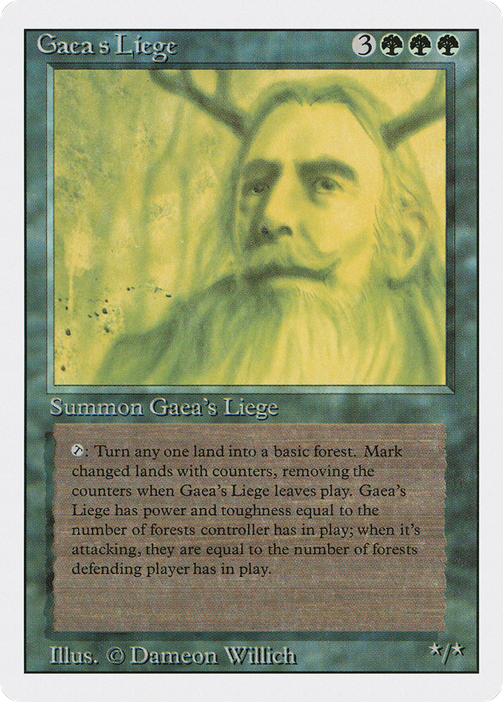 Magic: The Gathering - Gaea's Liege - Revised Edition