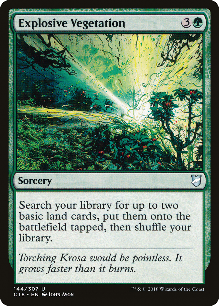 Magic: The Gathering - Explosive Vegetation - Commander 2018