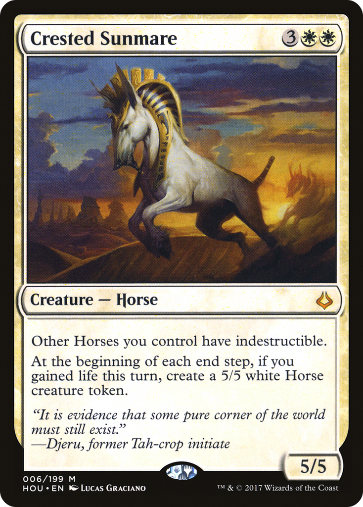 Magic: The Gathering - Crested Sunmare - Hour of Devastation