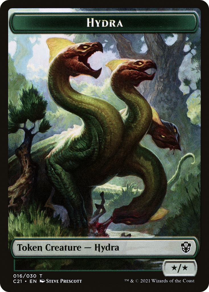 Magic: The Gathering - Hydra Token - Commander 2021 Tokens