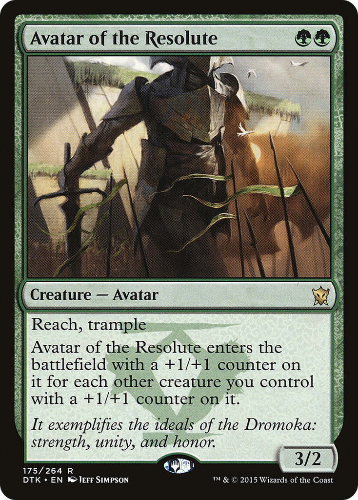 Magic: The Gathering - Avatar of the Resolute - Dragons of Tarkir