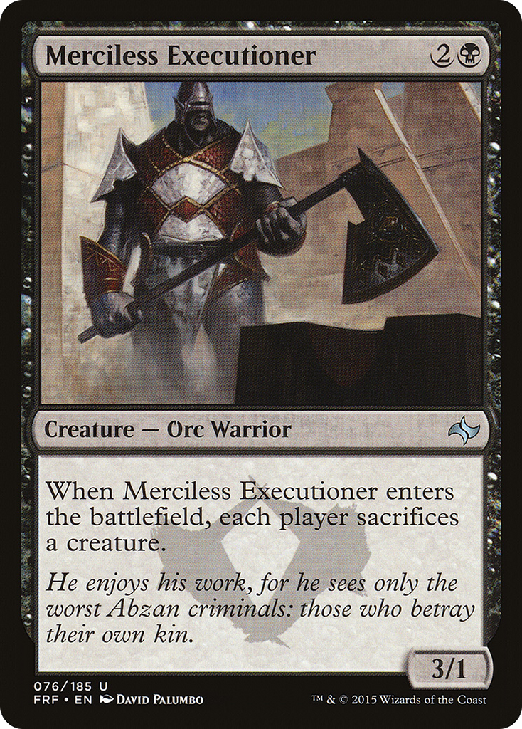 Magic: The Gathering - Merciless Executioner - Fate Reforged