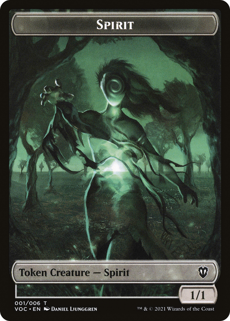 Magic: The Gathering - Spirit Token - Crimson Vow Commander Tokens