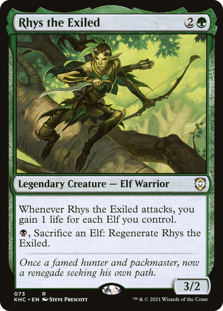 Magic: The Gathering - Rhys the Exiled - Kaldheim Commander