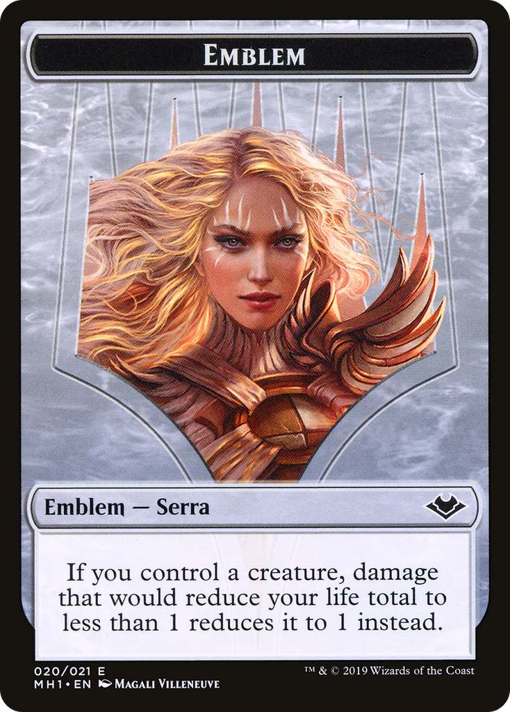 Magic: The Gathering - Serra the Benevolent Emblem - Modern Horizons Tokens