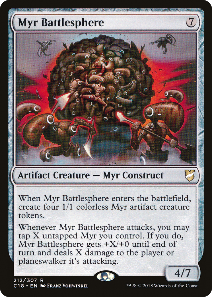 Magic: The Gathering - Myr Battlesphere - Commander 2018