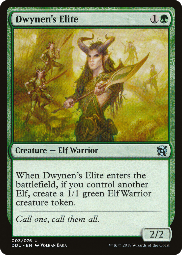 Magic: The Gathering - Dwynen's Elite - Duel Decks: Elves vs. Inventors