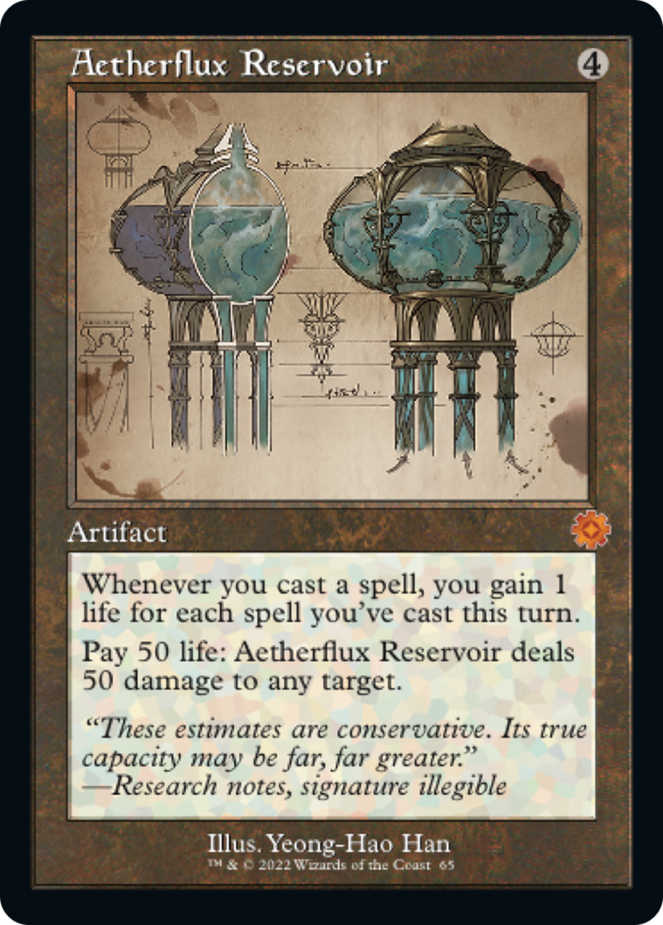 Magic: The Gathering - Aetherflux Reservoir - The Brothers' War Retro Artifacts