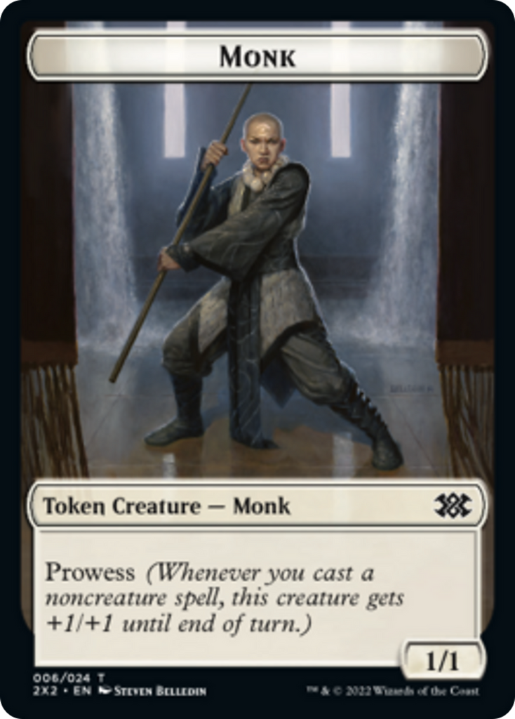 Magic: The Gathering - Monk Token - Double Masters 2022 Tokens