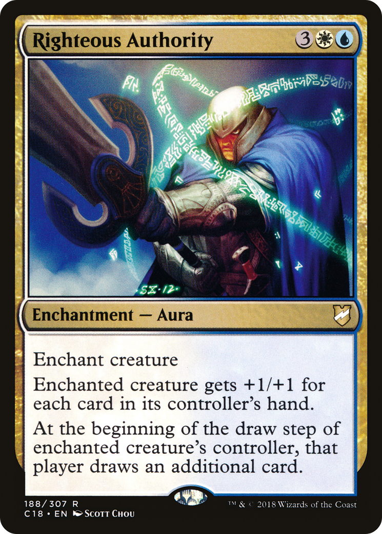 Magic: The Gathering - Righteous Authority - Commander 2018