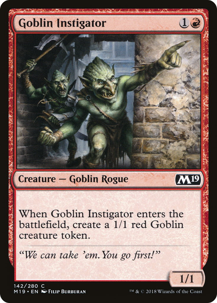 Magic: The Gathering - Goblin Instigator - Core Set 2019
