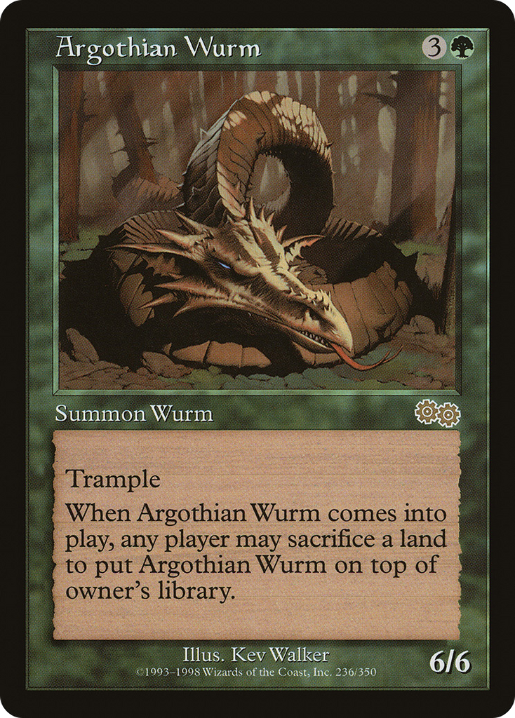 Magic: The Gathering - Argothian Wurm - Urza's Saga