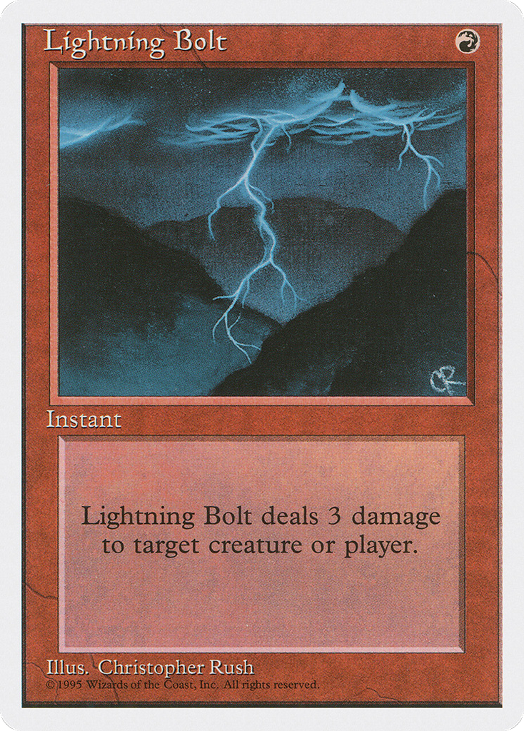 Magic: The Gathering - Lightning Bolt - Fourth Edition