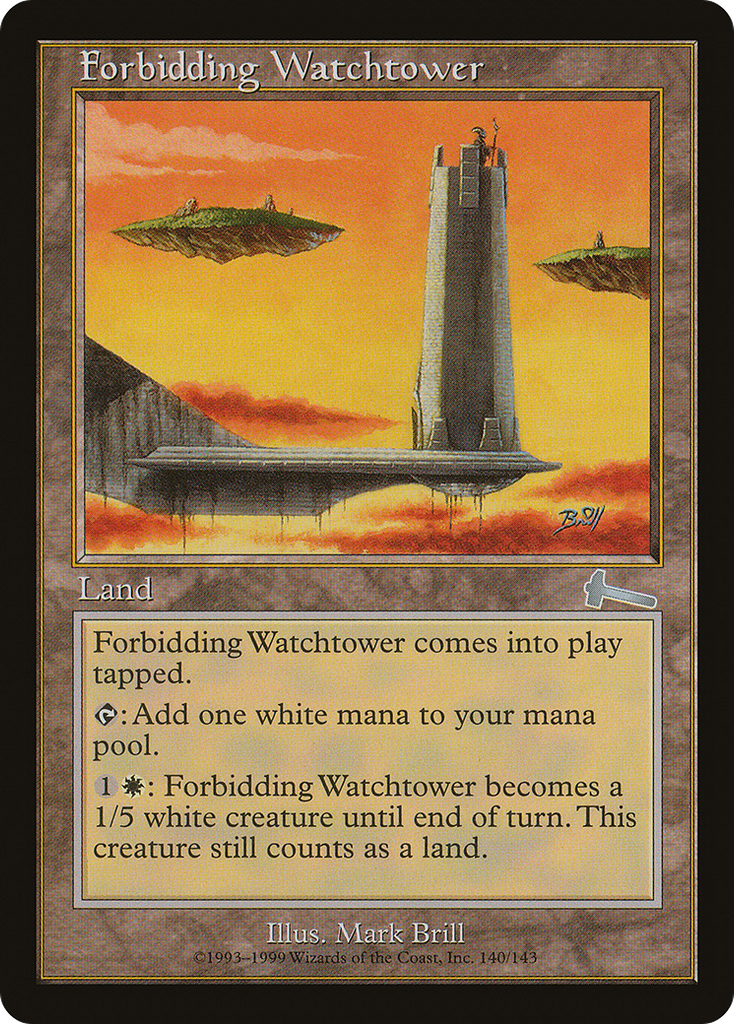 Magic: The Gathering - Forbidding Watchtower - Urza's Legacy
