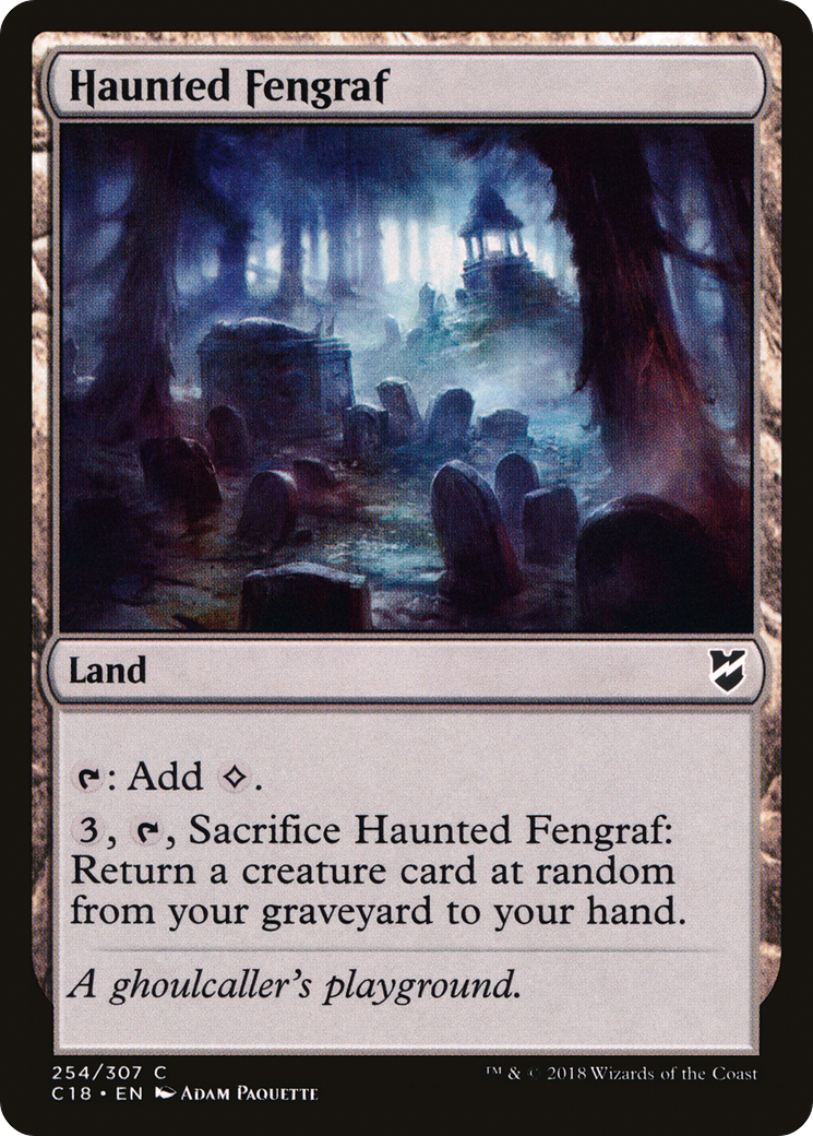 Magic: The Gathering - Haunted Fengraf - Commander 2018