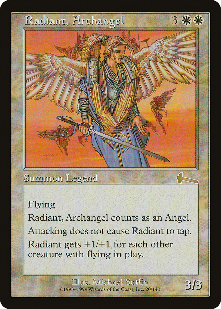 Magic: The Gathering - Radiant, Archangel - Urza's Legacy