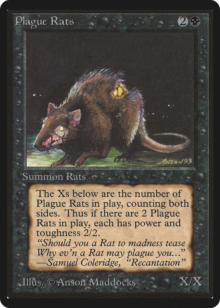 Magic: The Gathering - Plague Rats - Limited Edition Beta
