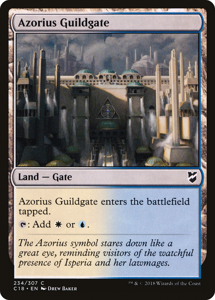 Magic: The Gathering - Azorius Guildgate - Commander 2018