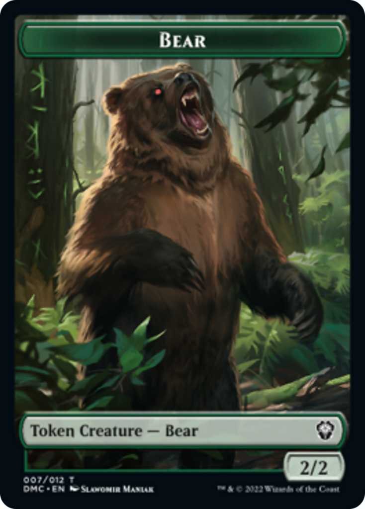 Magic: The Gathering - Bear Token - Dominaria United Commander Tokens