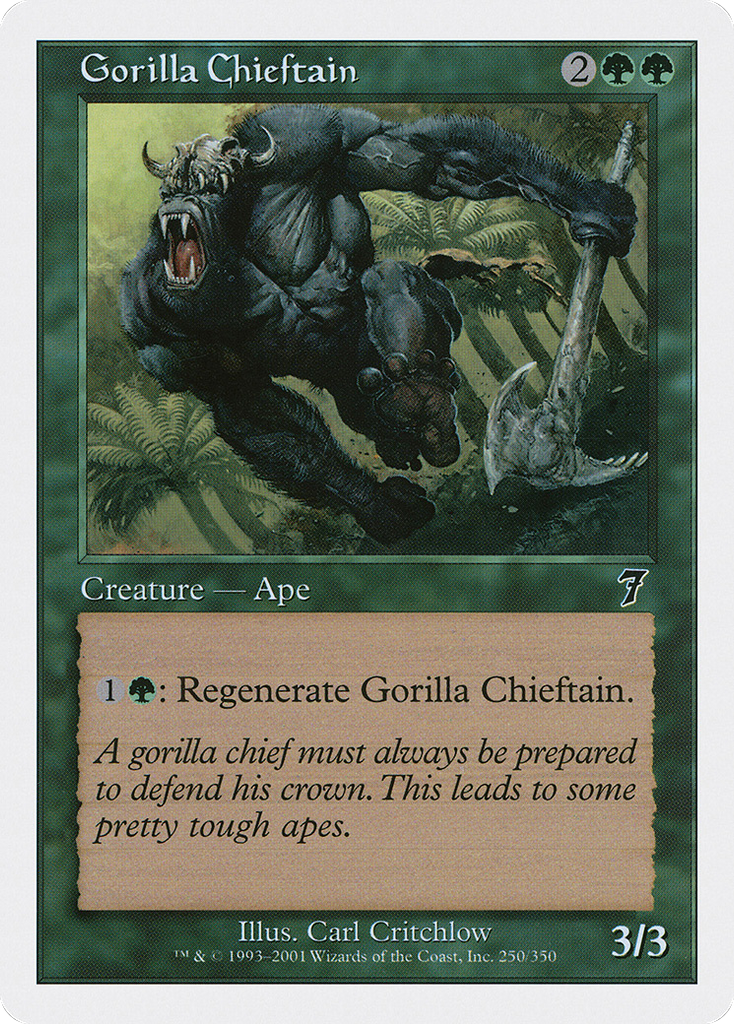 Magic: The Gathering - Gorilla Chieftain - Seventh Edition