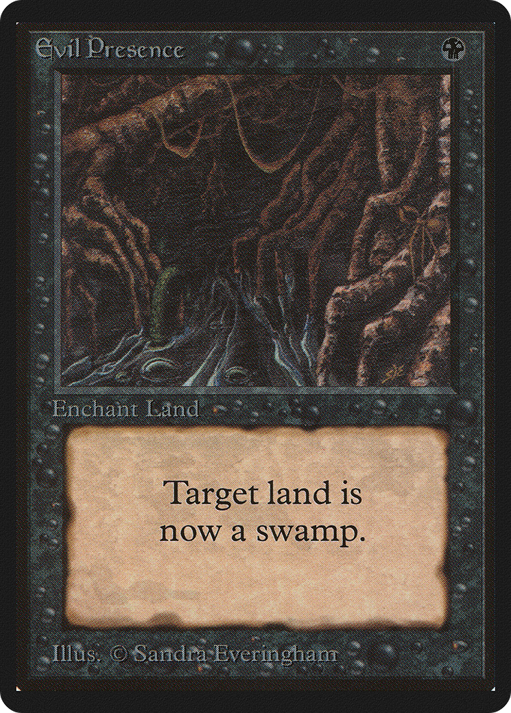 Magic: The Gathering - Evil Presence - Limited Edition Beta
