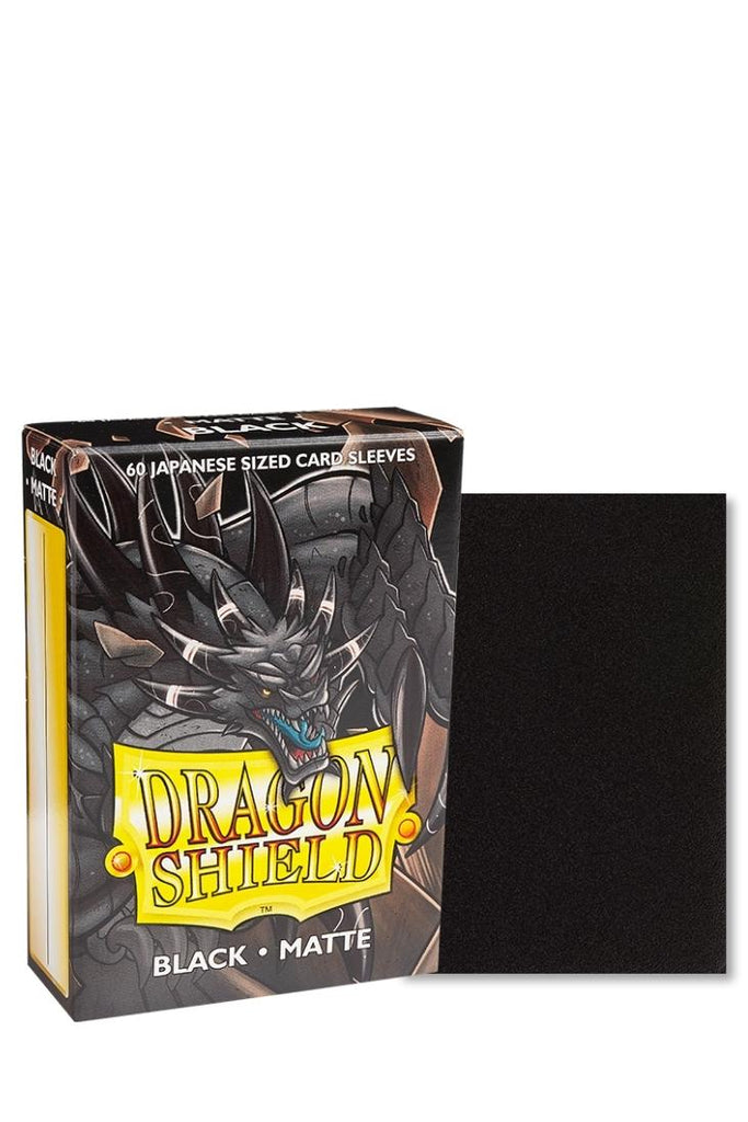 Dragon Shield - 60 Sleeves Japanische Grösse - Matte Black
