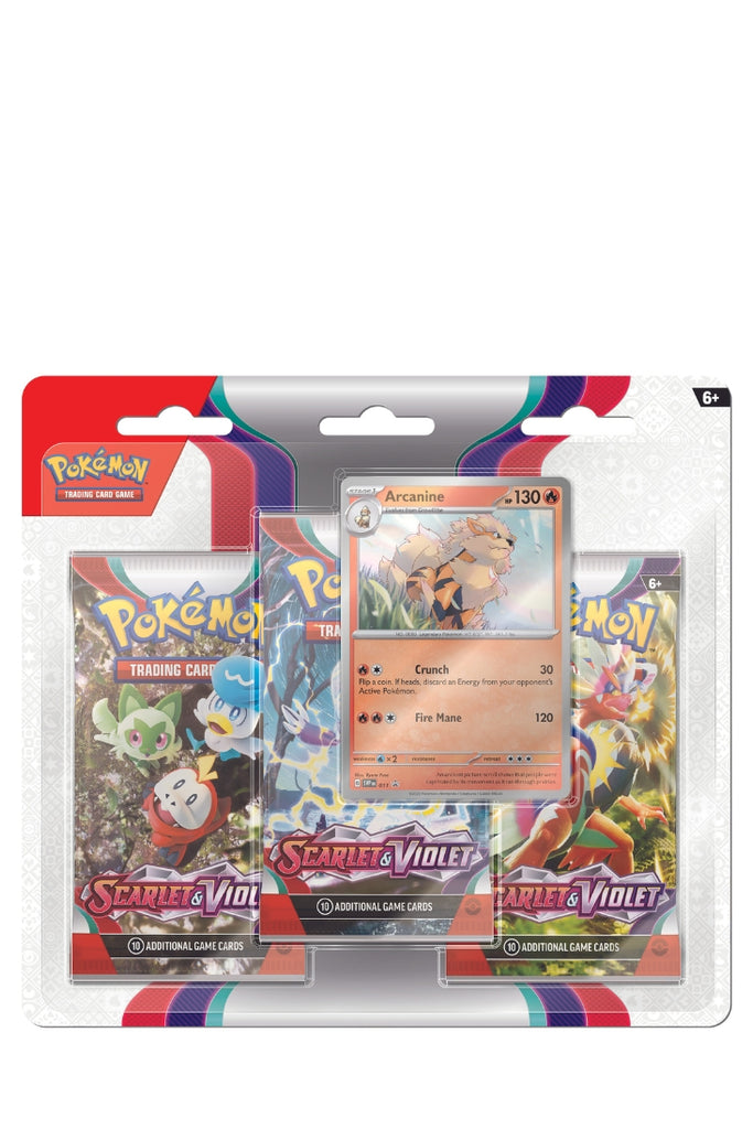 Pokémon - Scarlet & Violet 3-Pack Blister Arcanine - Englisch