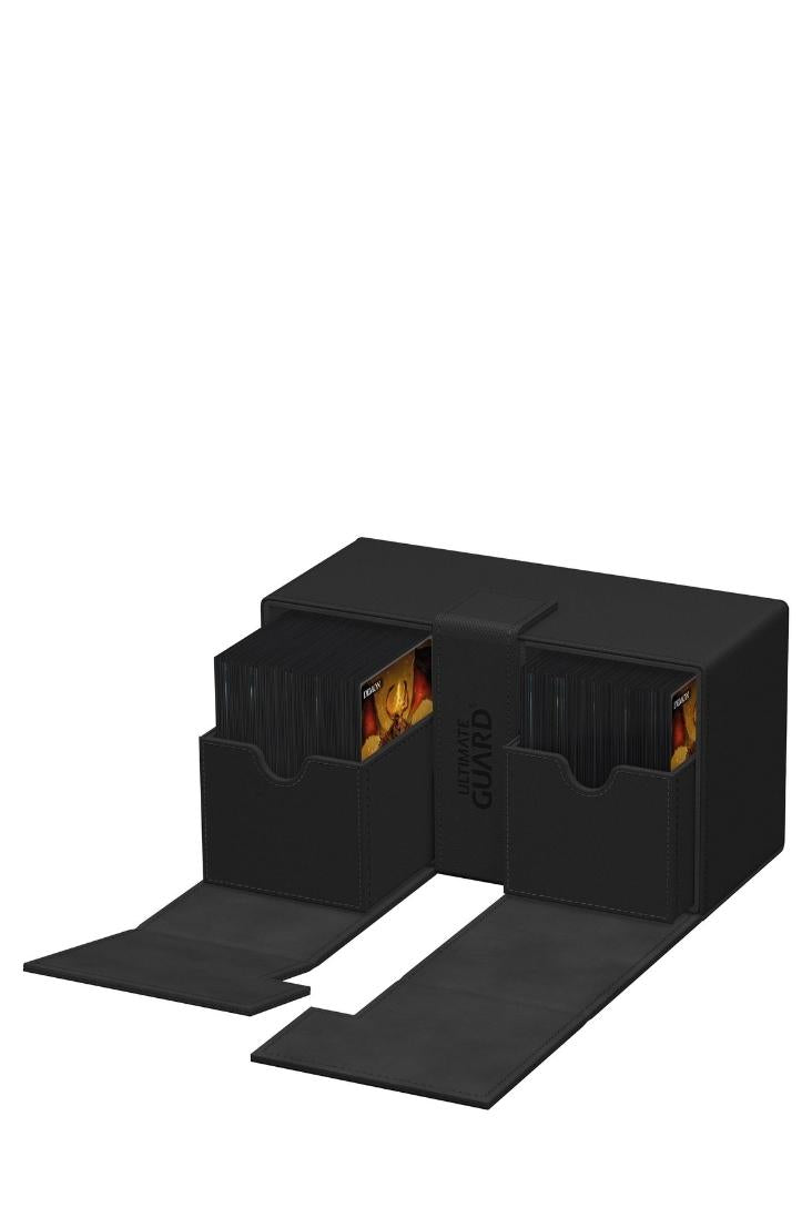 Ultimate Guard - Twin Flip'n'Tray 200+ XenoSkin Monocolor - Schwarz