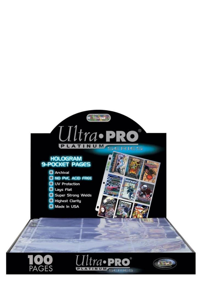 Ultra Pro - 100 Platinum 9-Pocket Einlageblätter Toploading - Transparent